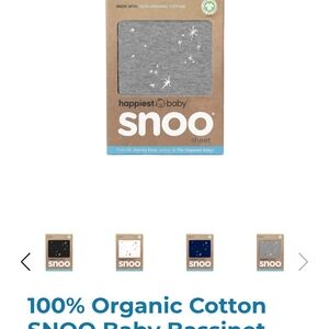 Two Happiest Baby SNOO Gray Baby Bassinet Sheets